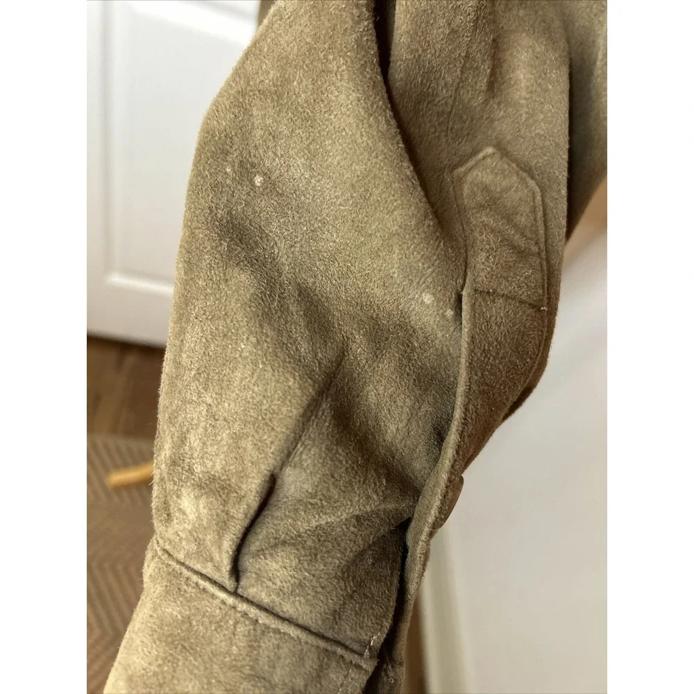 Vintage Ellen Tracey Neiman Marcus, Women's Jacket/Shirt, Size 8  Brown Suede - Picture 14 of 16